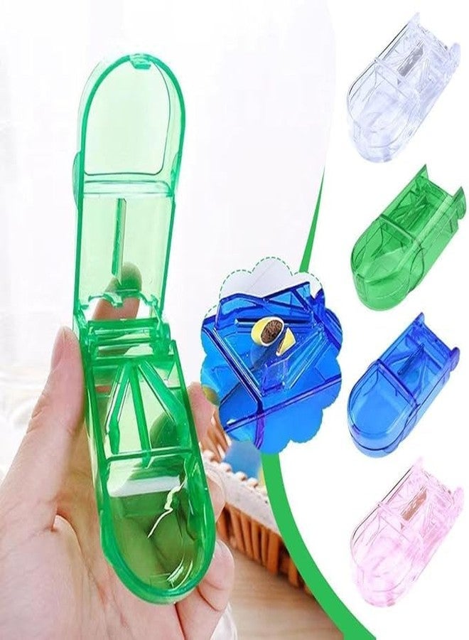 URMIT SURGICAL 2PCS Pill Cutter and Crusher for Small Pills - Green and Blue Tablet Splitter with Safety Guard - Precise Pill Cutter for Tiny Pills, Medicine Organizer, Travel Medication Aid for Adults & Pets - Image 4